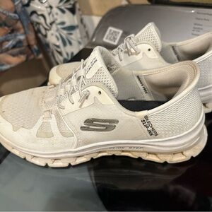 Skechers Off-White Running Shoes